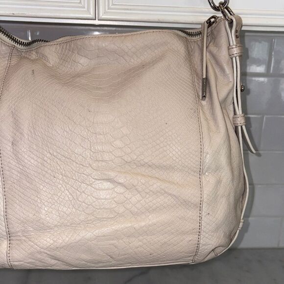 Michael Kors Bag Purse Handbag Leather Snakeskin Embossed Crossbody Shoulder Bag - Picture 6 of 14